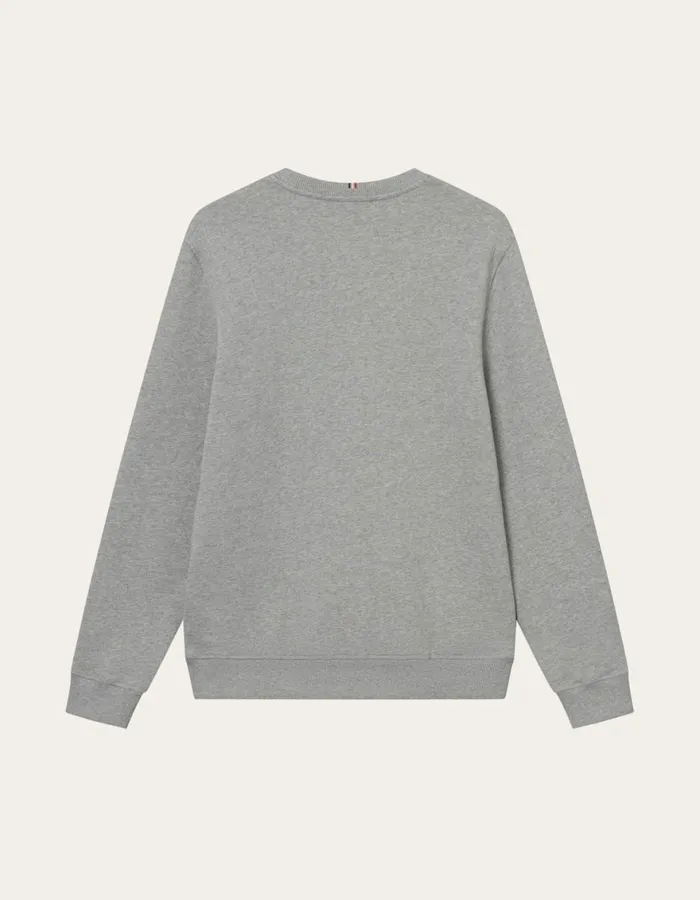 HoodiesSweatshirts Men Les Deux Toulon Sweatshirt 8211 Light Grey MelangeWhite