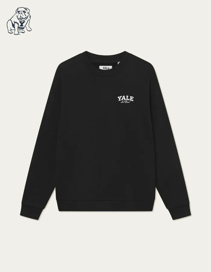 HoodiesSweatshirts Men Les Deux Yale Bulldog Sweatshirt 8211 BlackBlack