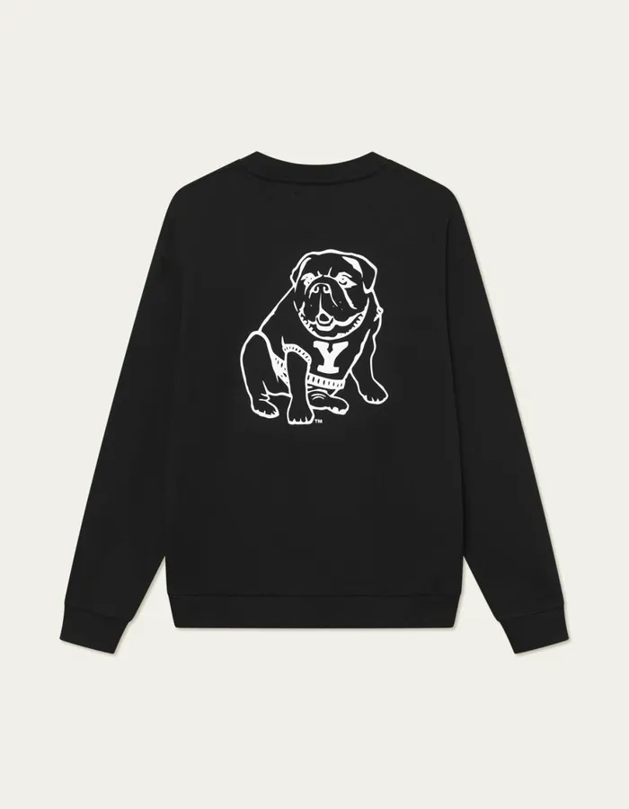 HoodiesSweatshirts Men Les Deux Yale Bulldog Sweatshirt 8211 BlackBlack