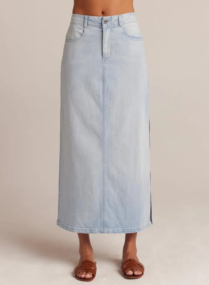 Indigo Side Slit Skirt 8211 Ocean Mist Wash Women Bella Dahl Skirts Indigo Side Slit Skirt 8211 Ocean Mist Wash Women Bella Dahl Skirts