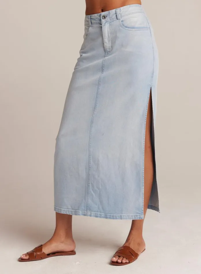 Indigo Side Slit Skirt 8211 Ocean Mist Wash Women Bella Dahl Skirts Indigo Side Slit Skirt 8211 Ocean Mist Wash Women Bella Dahl Skirts