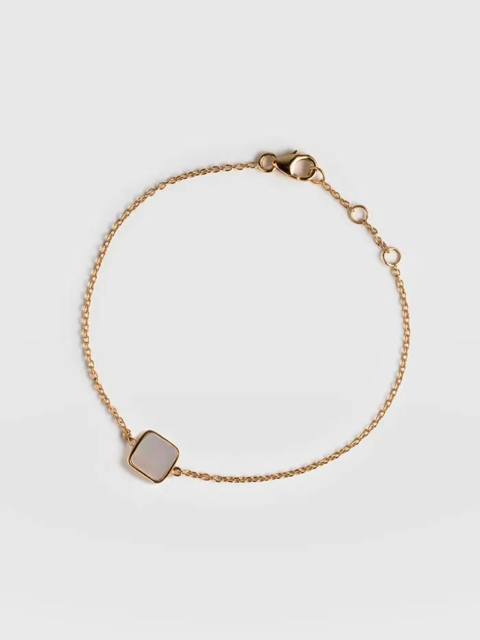 Iridescence Square Bracelet 8211 Gold Gold Women Saint And Sofia Bracelets