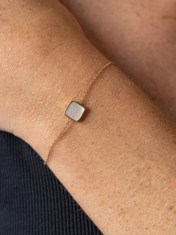 Iridescence Square Bracelet 8211 Gold Gold Women Saint And Sofia Bracelets