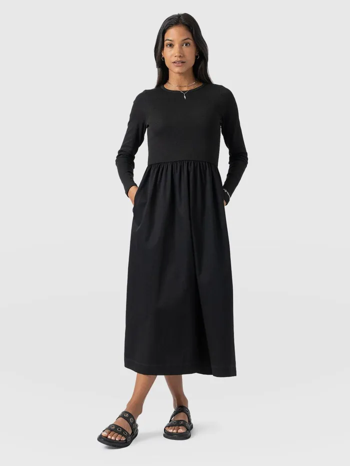 Ivy Full Skirt Dress 8211 Black Black Women Saint And Sofia Dresses