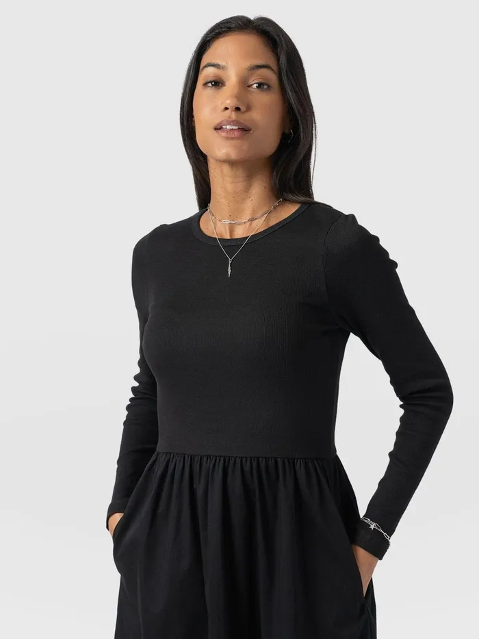 Ivy Full Skirt Dress 8211 Black Black Women Saint And Sofia Dresses