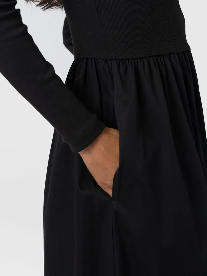 Ivy Full Skirt Dress 8211 Black Black Women Saint And Sofia Dresses