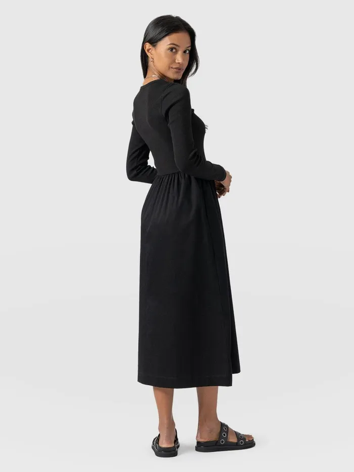 Ivy Full Skirt Dress 8211 Black Black Women Saint And Sofia Dresses