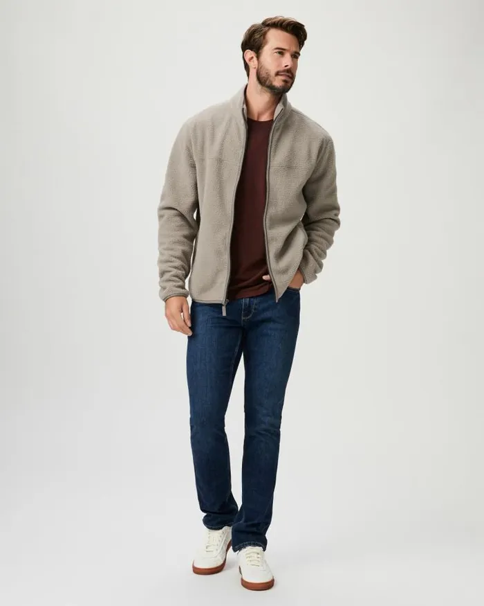Jackets and Coats Men PAIGE Armando Zip Up 8211 Silver Pearl Jackets and Coats Men PAIGE Armando Zip Up 8211 Silver Pearl