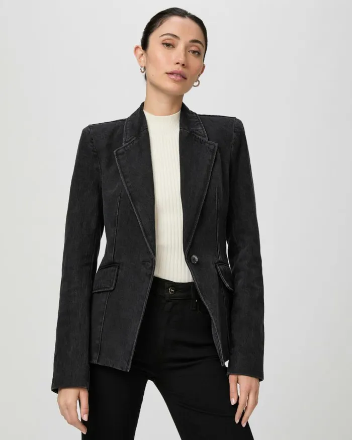 Jackets and Coats Women PAIGE Carmen Blazer 8211 Evening Onyx