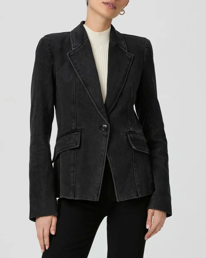Jackets and Coats Women PAIGE Carmen Blazer 8211 Evening Onyx Jackets and Coats Women PAIGE Carmen Blazer 8211 Evening Onyx