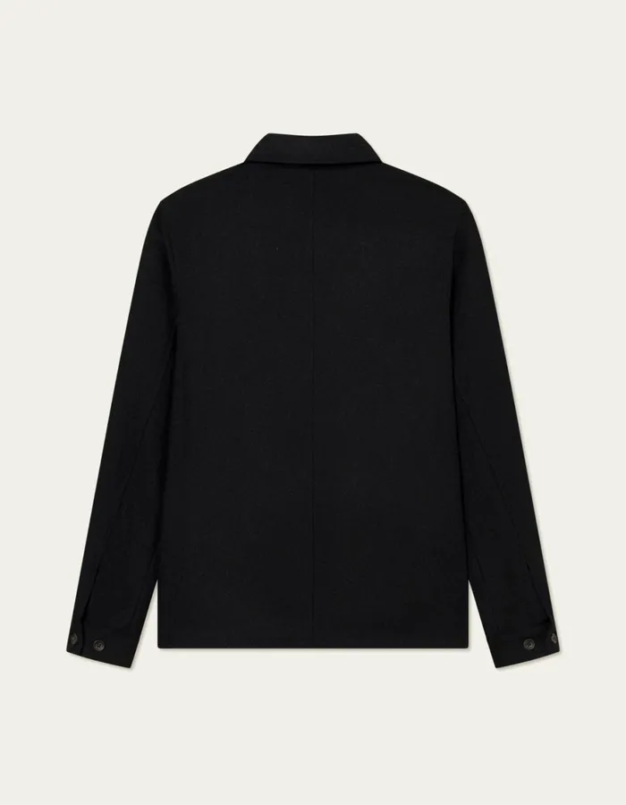 JacketsCoats Men Les Deux Como Coach Wool Jacket 8211 BlackBlack