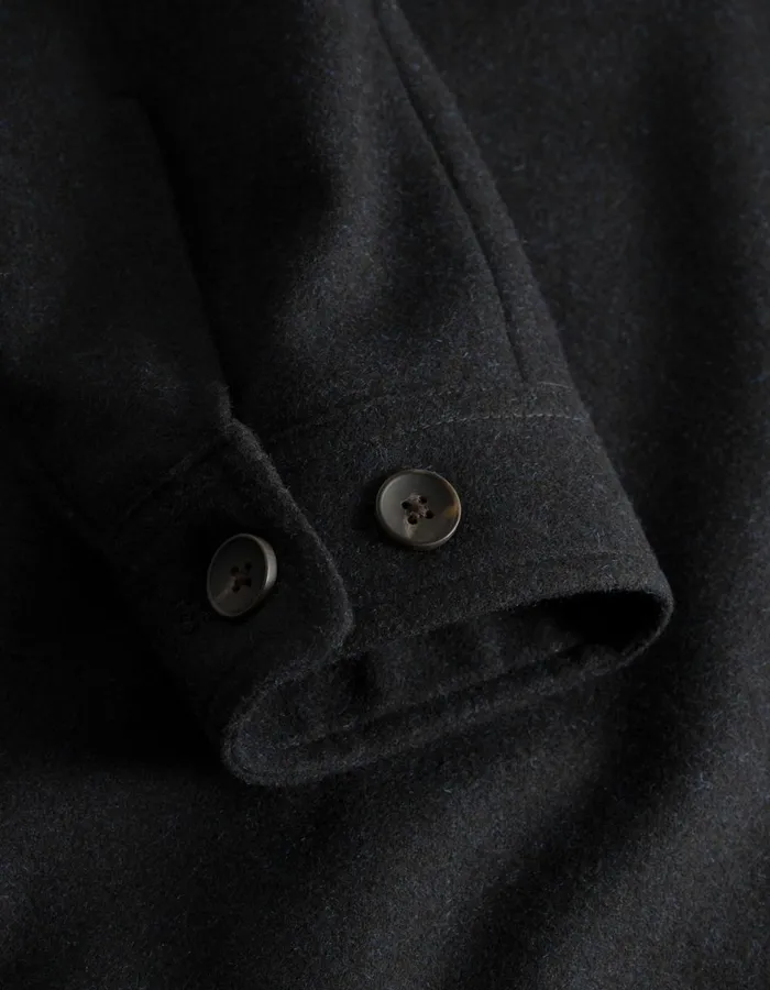 JacketsCoats Men Les Deux Como Coach Wool Jacket 8211 BlackBlack
