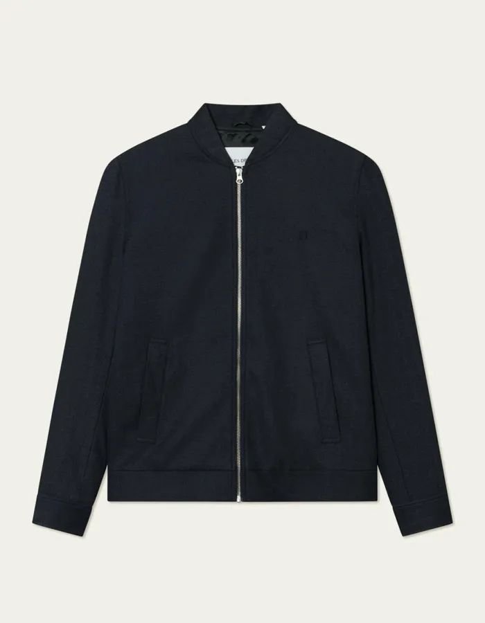 JacketsCoats Men Les Deux Como Reg Herringbone Bomber Jacket 8211 Dark NavyDark Grey Melange JacketsCoats Men Les Deux Como Reg Herringbone Bomber Jacket 8211 Dark NavyDark Grey Melange