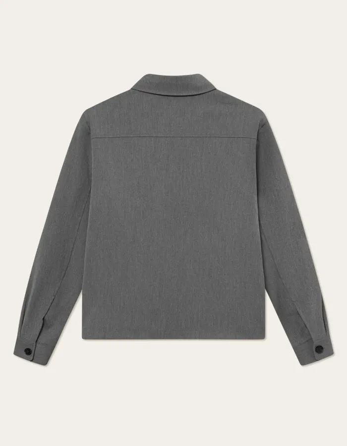 JacketsCoats Men Les Deux Marseille Hybrid Jacket 8211 Grey Melange