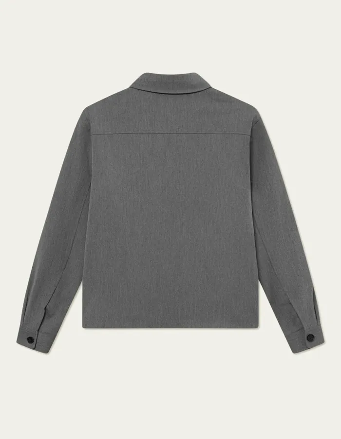 JacketsCoats Men Les Deux Marseille Hybrid Jacket 8211 Grey Melange