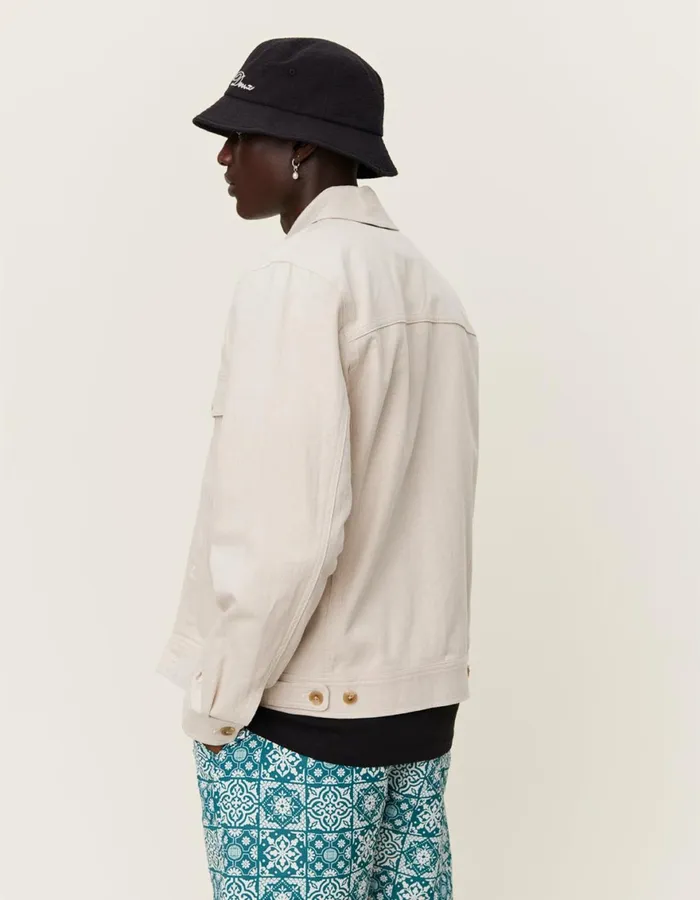 JacketsCoats Men Les Deux Micah Casual Twill Jacket 8211 Ivory