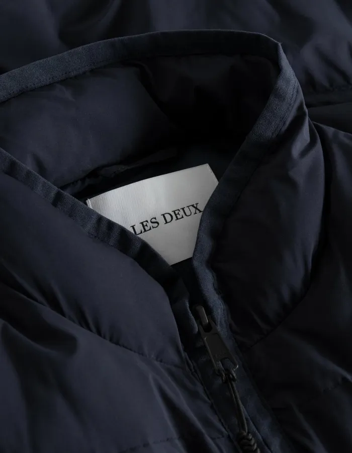 JacketsCoats Men Les Deux Newport Padded Vest 8211 Dark Navy