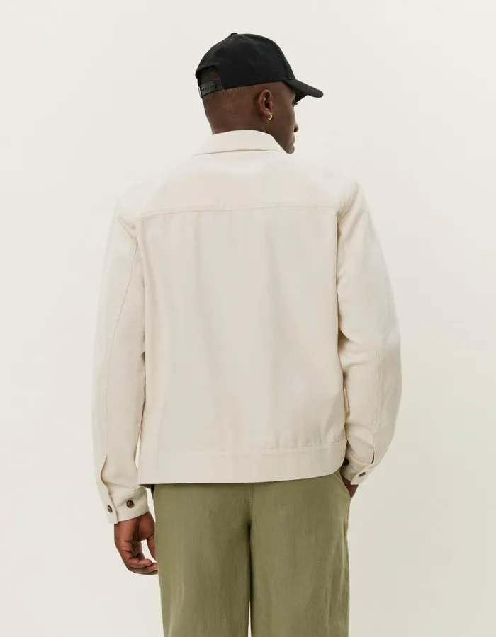 JacketsCoats Men Les Deux Robert Canvas Jacket 8211 Ivory