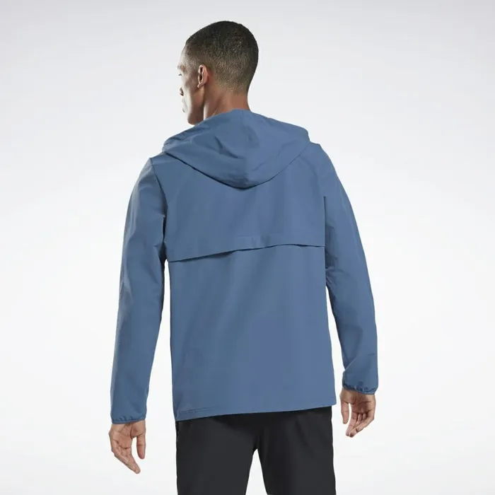 Jackets Mens Reebok Performance Zip Up Hoodie Brave Blue