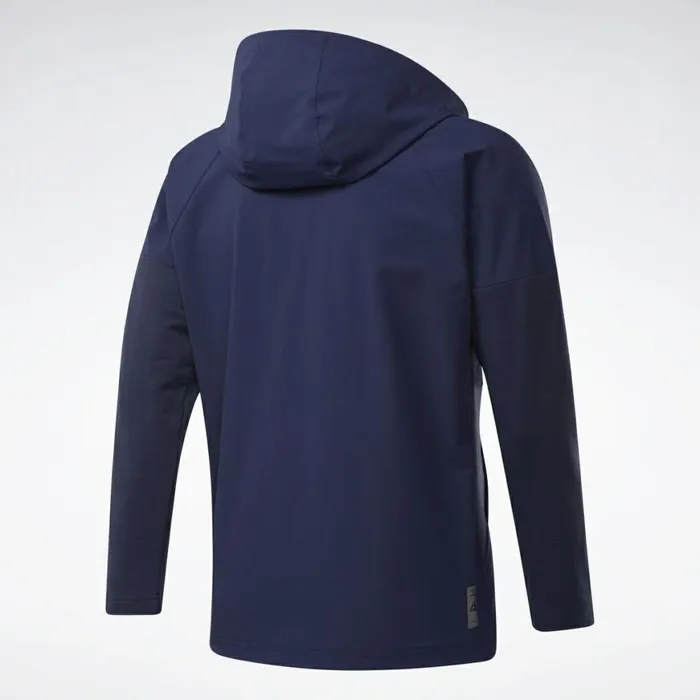 Jackets Mens Reebok United By Fitness Control Hoodie Vector Navy