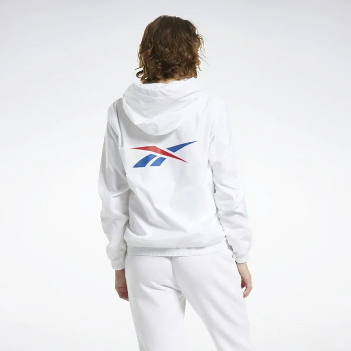 Jackets Womens Reebok Classics Vector Windbreaker White
