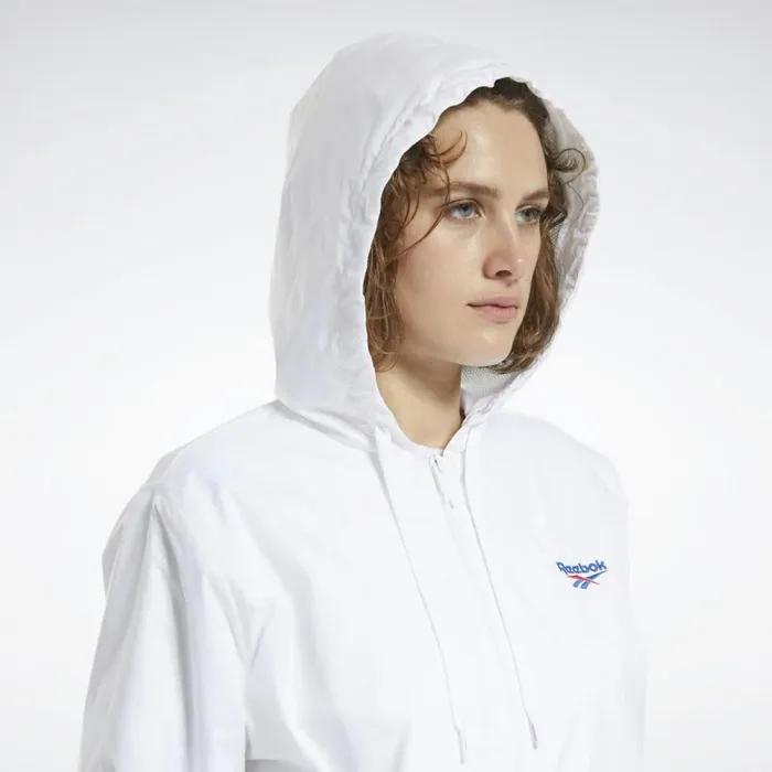 Jackets Womens Reebok Classics Vector Windbreaker White