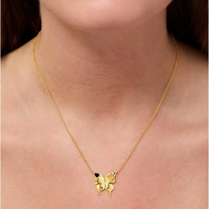 Jane Knig Gold Necklaces Women Butterfly Necklace