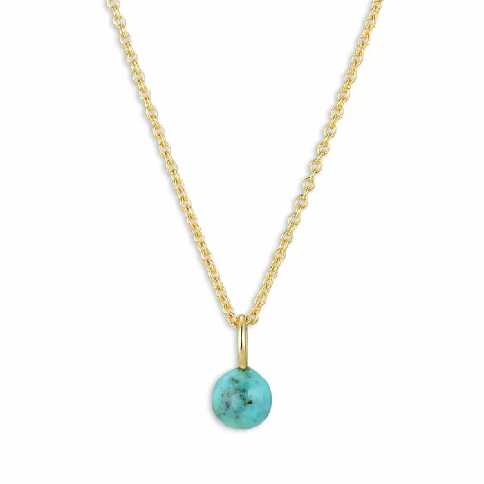 Jane Knig Gold Pendants Women Bermuda Turquoise Pendant