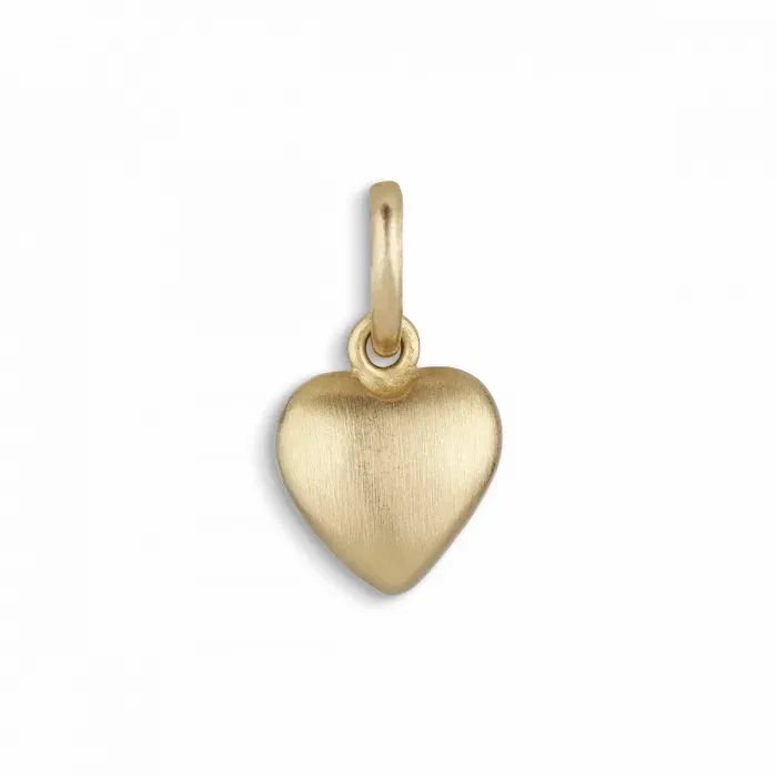 Jane Knig Gold Pendants Women Guldhjerte Lille I 14 Karat Guld Uden Sten