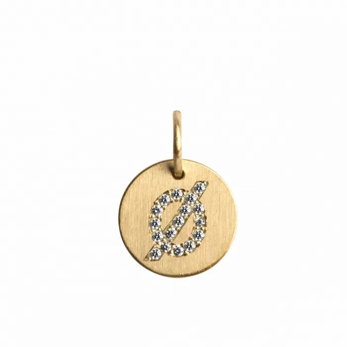 Jane Knig Gold Pendants Women Lovetag Pendant With Diamonds 