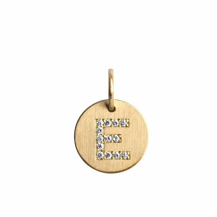 Jane Knig Gold Pendants Women Lovetag Pendant With Diamonds E