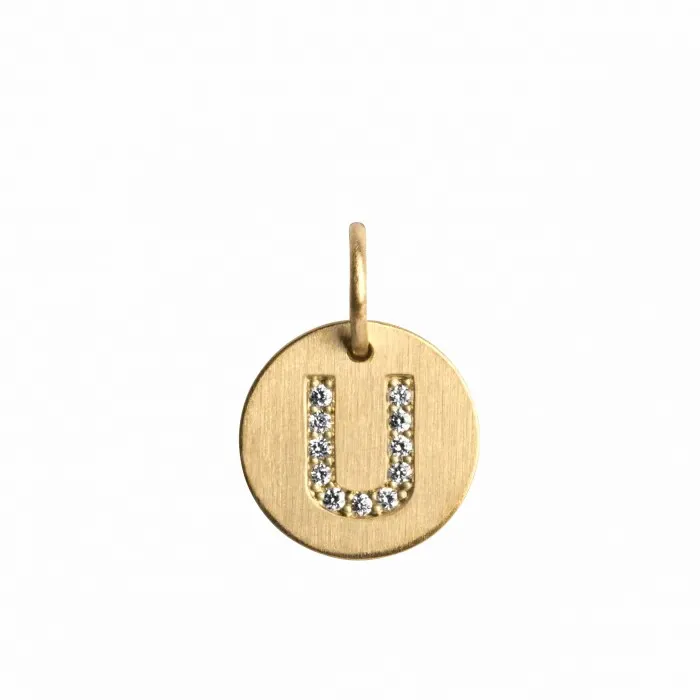 Jane Knig Gold Pendants Women Lovetag Pendant With Diamonds U