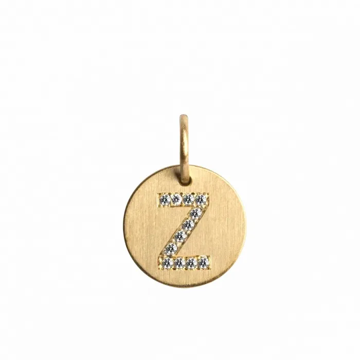 Jane Knig Gold Pendants Women Lovetag Pendant With Diamonds Z