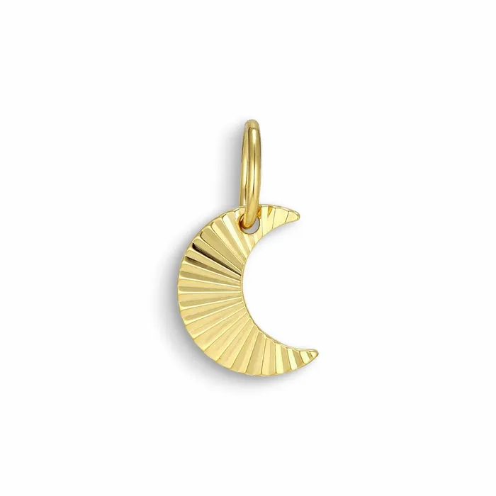 Jane Knig Gold Pendants Women Reflection Half Moon Pendant