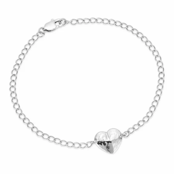 Jane Knig Silver Bracelets Women Bruised Heart Bracelet