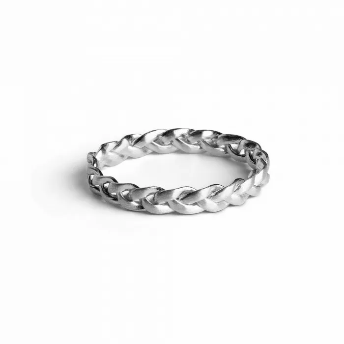 Jane Knig Silver Rings Women Small Braided Ring Jane Knig Silver Rings Women Small Braided Ring