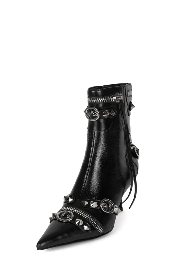Jeffrey Campbell ALTROCK White Silver Women Ankle To Mid