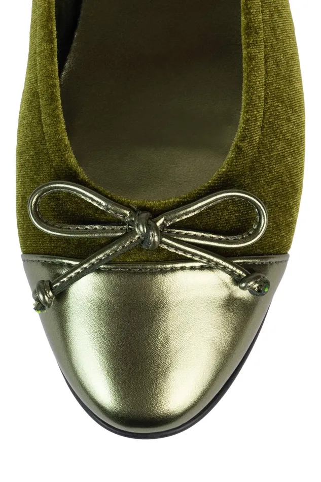 Jeffrey Campbell ARABESQUE Red Suede Combo Women Ballet Flats