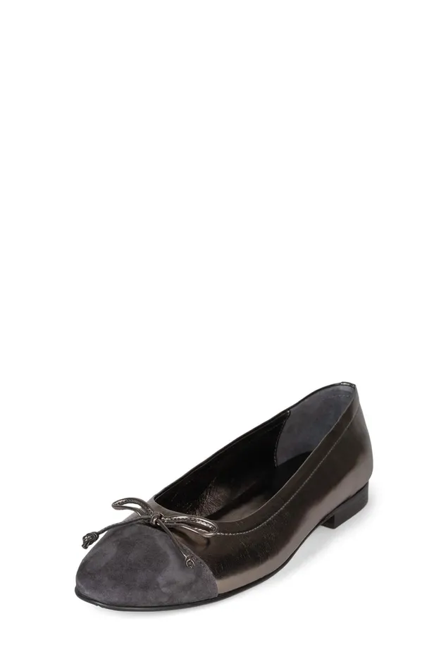 Jeffrey Campbell ARABESQUE Red Suede Combo Women Ballet Flats