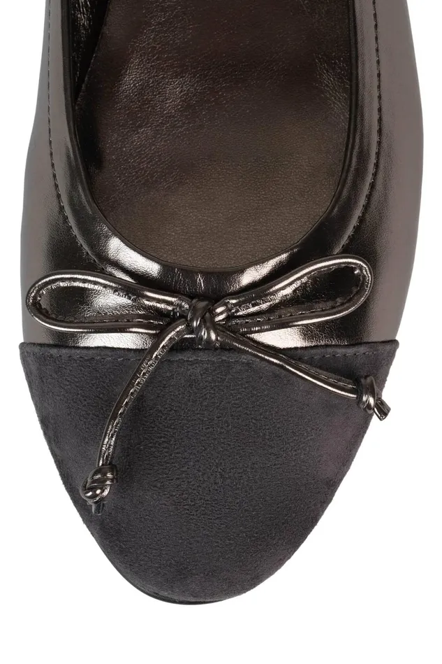 Jeffrey Campbell ARABESQUE Red Suede Combo Women Ballet Flats