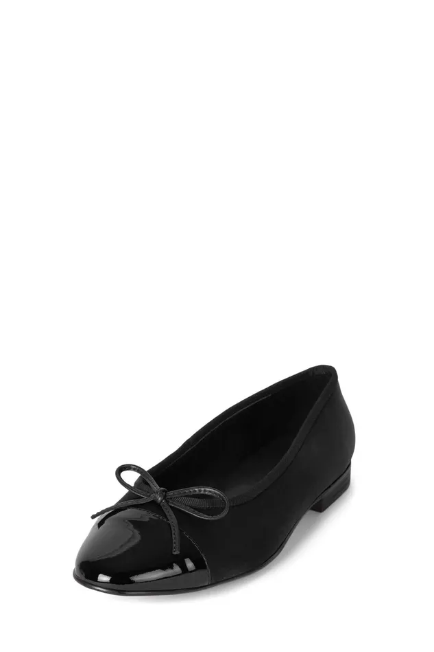 Jeffrey Campbell ARABESQUE Red Suede Combo Women Ballet Flats