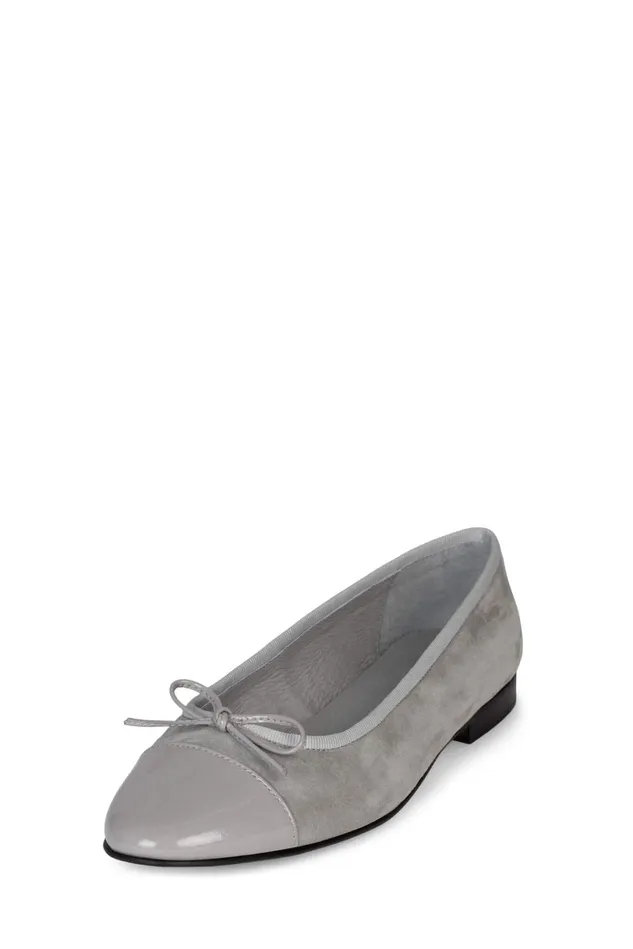 Jeffrey Campbell ARABESQUE Red Suede Combo Women Ballet Flats
