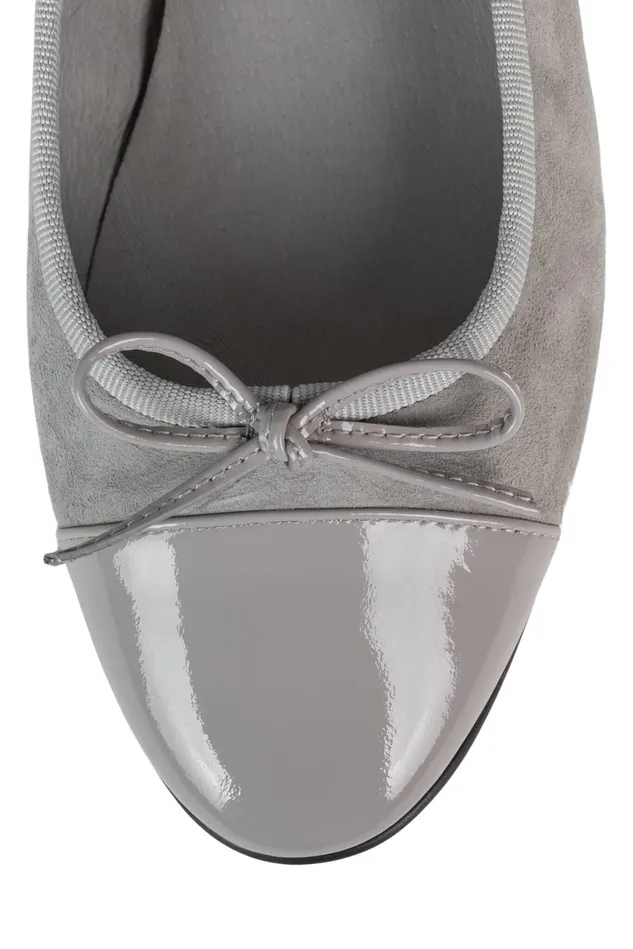 Jeffrey Campbell ARABESQUE Red Suede Combo Women Ballet Flats