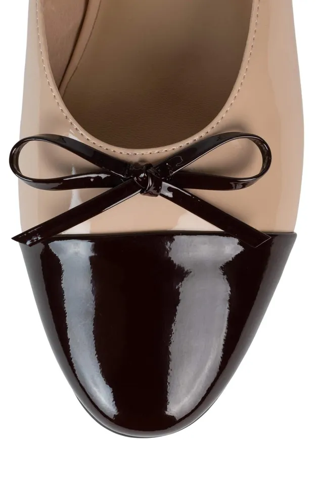 Jeffrey Campbell BALLETM Red Black Patent Women Ballet Flats