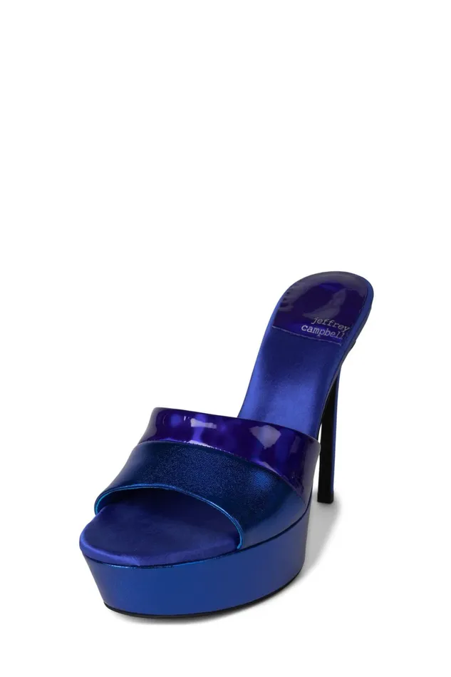 Jeffrey Campbell BORDERLINE Red Glitter Combo Women Sandal