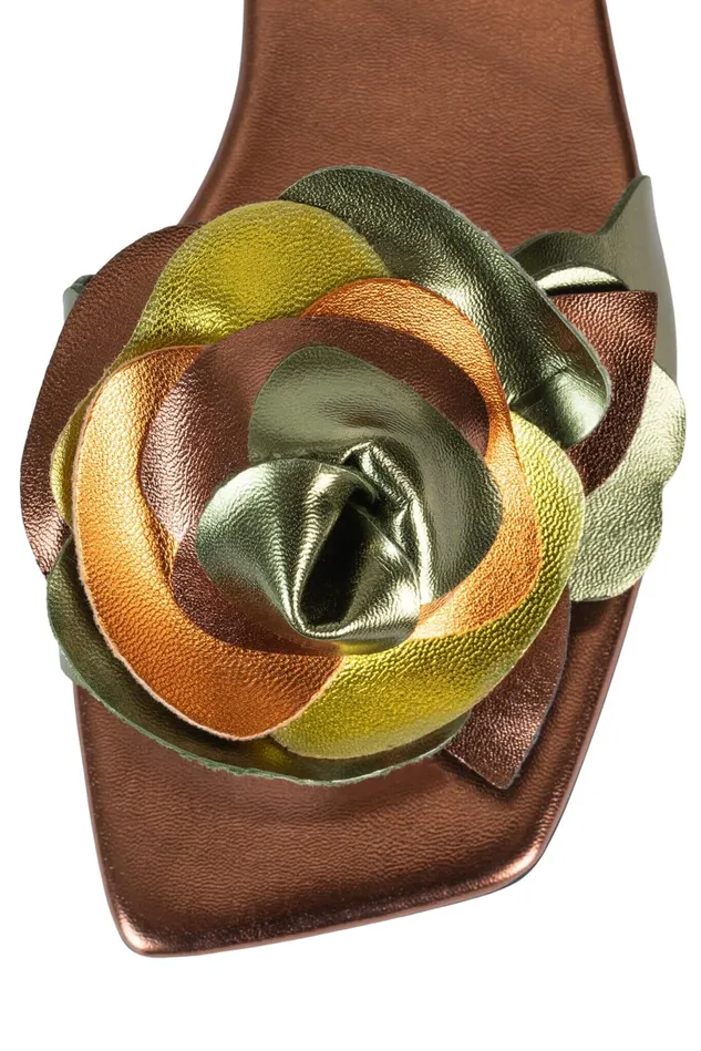 Jeffrey Campbell BOUQUET Green Bronze Multi Women Flat