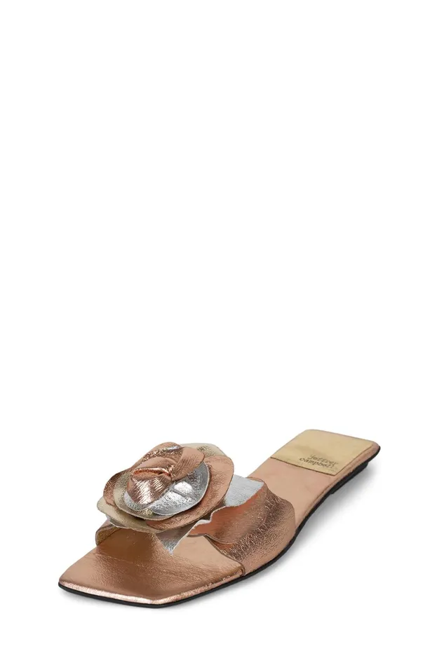 Jeffrey Campbell BOUQUET Green Bronze Multi Women Flat