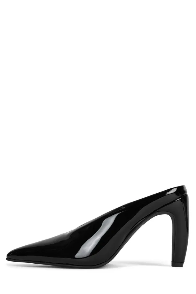 Jeffrey Campbell BUZZING Tan Patent Women Pump