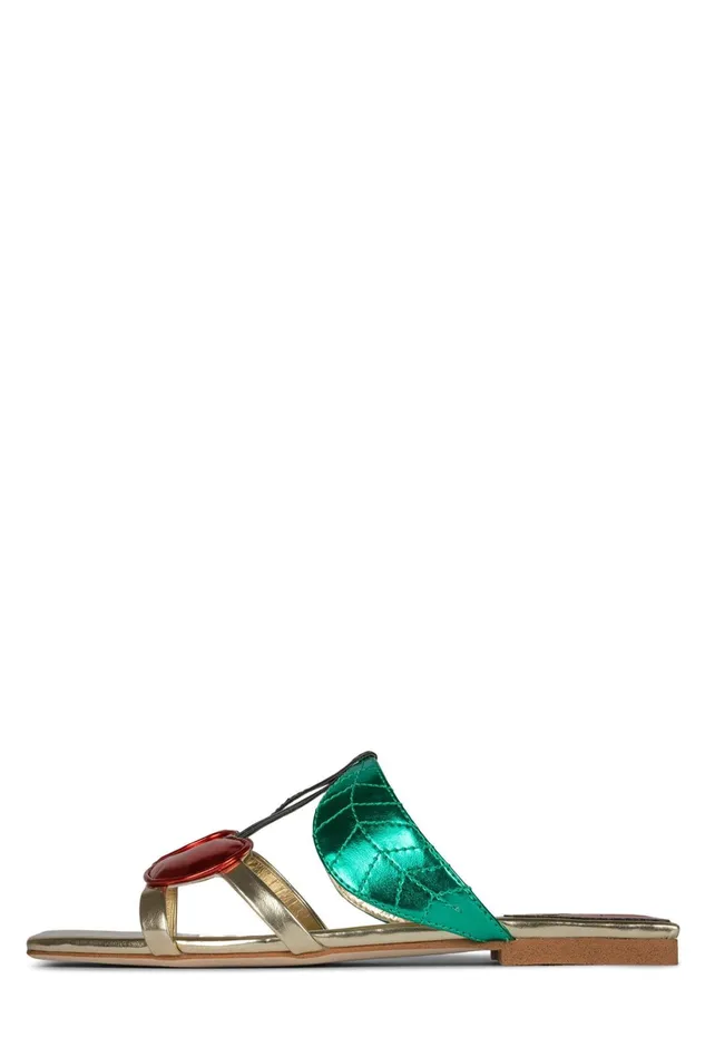 Jeffrey Campbell CEREZA Gold Multi Women Flat