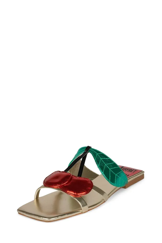 Jeffrey Campbell CEREZA Gold Multi Women Flat